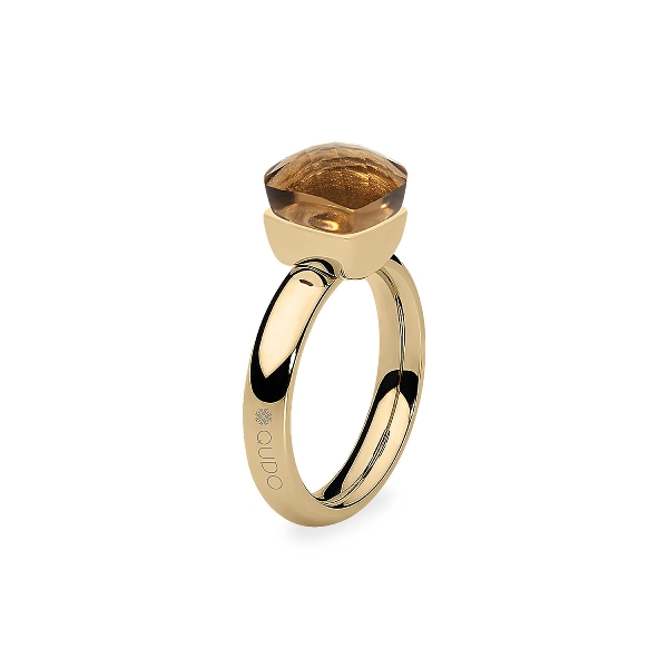 Qudo Goud- Ring Firenze (smoked topaz)